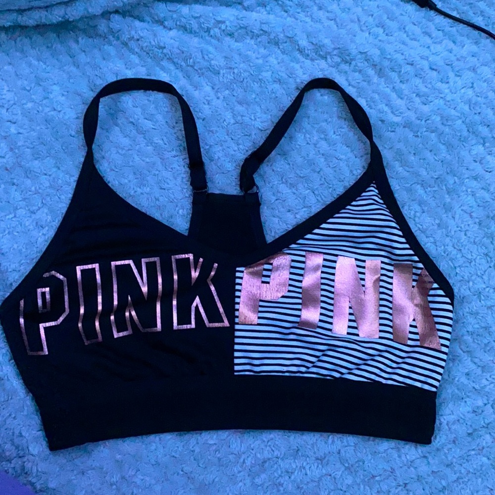Pink stretchy material